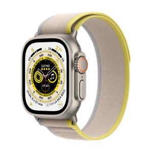 Watch Ultra Gps + Cellular 49mm Titanium Case With Yellow/beige Trail Loop M/l
