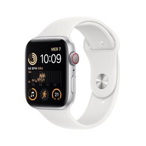 Watch Se Gps + Cellular 44mm Silver Aluminium Case With White Sport Band Regular
