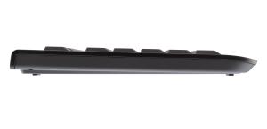 KC 1000 Flat - Keyboard - Corded USB - Black - Qwerty UK