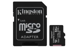 Micro Sdxc Card - Canvas Select Plus - 64GB - A1 C10 3 Pack With Adapter