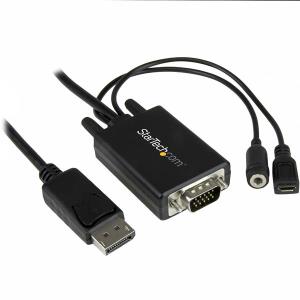 DisplayPort To Vga Adapter Cable With Audio - 2m