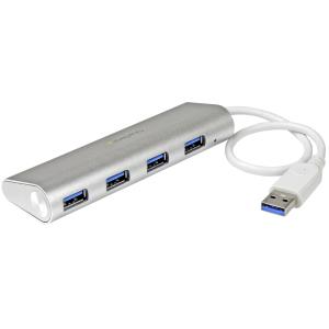 Portable USB Hub 3.0 4-port With Built-in Cable