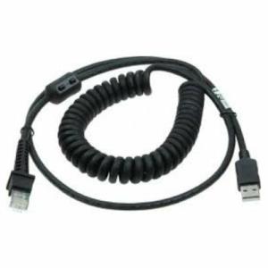 Cable USB Type Atpuw Coiled 2.4m Blk 2.4m Black