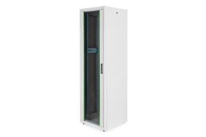 42U 19in Free Standing Network Cabinet 2010x600x600mm, color grey (RAL 7035), with glass front door