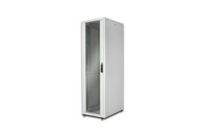 42U 19in Free Standing Network Cabinet 2010x600x800 mm, color grey RAL 7035, with glass front door