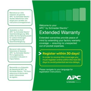 1 Year Extended Warranty for (1) Easy UPS SRV 3 kVA