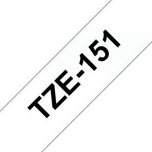Tape 24mm Lami Black On Clear (tze-151)
