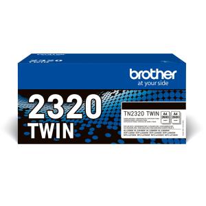 Toner Cartridge - Tn2320 - 2 X 2600 Pages - Black - Twin Pack