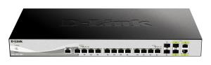 Smart Switch Dxs-1210-16tce 16-port Gigabit Smart Managed With 14  10gbase-t Ports And 4 Sfp+ 2 Combo Ports