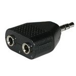 3.5mm Stereo Male To Dual 3.5mm Stereo Female Adapter