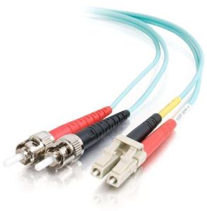 Fibre Optic Cable Lc-st 10GB 50/125 Om3 Duplex Multimode Pvc (lszh) Blue 10m