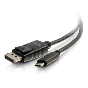 USB-C TO DisplayPort ADAPTER CABLE 4K30 - BLACK 2.5m