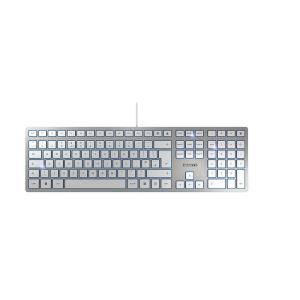 KC 6000 SLIM - Keyboard - Corded USB - Sliver White - Qwerty UK