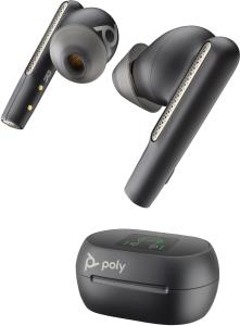 Voyager Free 60+ Uc Bluetooth Wireless Earbuds - Touchscreen Charge Case - Teams - USB-c - Black