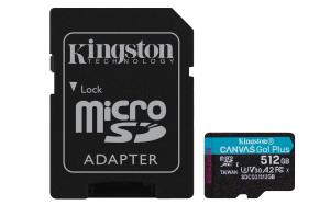Micro Sdxc Card - Canvas Go Plus  - 512GB - Cl10 - Uhs-l U3 With Sd Adapter