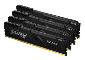 64GB Ddr4 3600MHz Cl18 DIMM (kit Of 4) Fury Beast Black