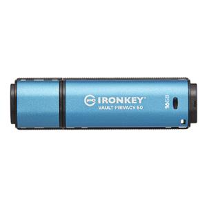Ironkey Vault Privacy 50 - 16GB USB Stick - USB 3.2 - Aes 256-bit Encrypted - With Logo