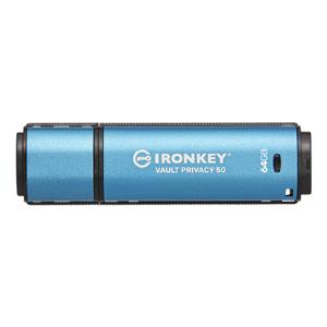 Ironkey Vault Privacy 50 - 64GB USB Stick - USB 3.2 - Aes 256-bit Encrypted Cologo