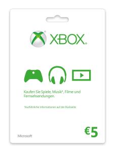 Xbox Live Gift Card Emea Pk Lic Agency Online 5 Euro