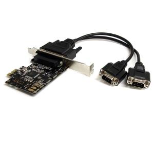 Pci-e Parallel Serial Combo Card With 16550 2 Port W/ Breakout Cable