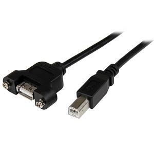 Panel Mount USB Cable A To B - F/m 1m