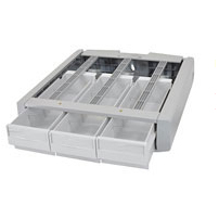 Sv Supplemental Storage Drawer Triple (grey/white)