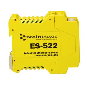 Brainboxes Industrial Ethernet To 2x Serial Adapter Es-522