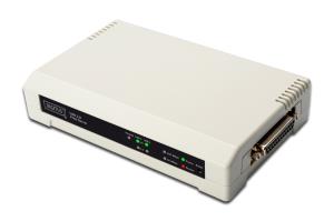 2+1 Port Print Server 3-Port 1x RJ45, 2x USB A, 1x DB-36-pin male Centronics