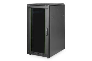 22U network cabinet 1164x600x800 mm, color black (RAL 9005)