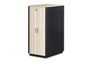 SOUNDproof Cabinet 2110x750x1130 mm, wooden surface maple metal parts black RAL 9005