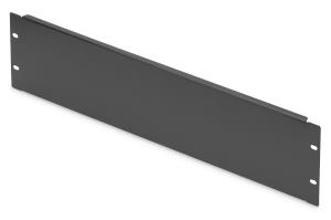 3U blank panel color black (RAL 9005)