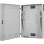 Wall mounting cabinet, Slim 900x600x200 mm, 3U horizontal and vertical mountings, grey (RAL 7035)