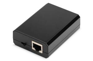 Gigabit PoE af Splitter,10/100/1000 Mbps, 12W Input: 802.3af PoE, Output:5V/2A, 9V/1.5A, 12V/1A, plastic housing, black