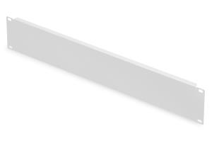 2U blank panel color grey (RAL 7035)