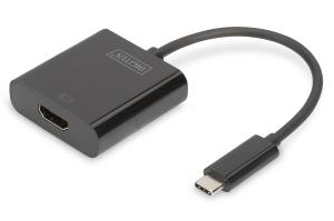 USB Type-C to HDMI Adapter, 4K/30Hz cable length: 20cm black