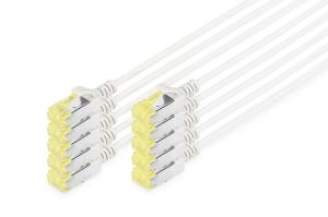 Slim Patch cable - CAT6A - U/FTP - Snagless - Cu - 0.5m - Grey - 10pk