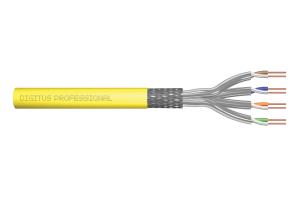 installation cable - CAT 7A - S/FTP - AWG 22/1 simplex - 1000m - yellow