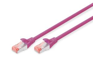 CAT6 S-FTP patch cable Cu LSZH AWG 27/7 length 1.5m - Purple