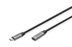 USB-C/M to USB-C/F PD60W Gen1 USB3.0 Extension Cable 1m 4K@60Hz