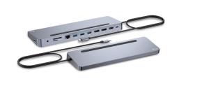 Ergo Metal Ergononomic Dock - USB-c -  3 X LCD - 4k - Power Delivery 100w