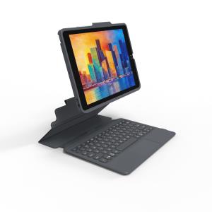 Pro Keys Bluetooth Keyboard Case with TrackPad for Apple iPad 10.2in Serie Qwerty Black