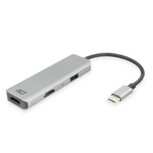 USB-C 4K Multiport Adapter for 2 HDMI Monitors USB-A Data Port