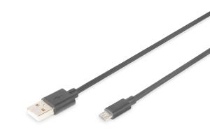 USB 2.0 connection cable - type A - micro B M/M - 1m Black