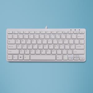 Compact Keyboard Wired - White - Qwerty Uk